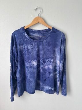 A Core super soft  purple tie-dye, long sleeve tee